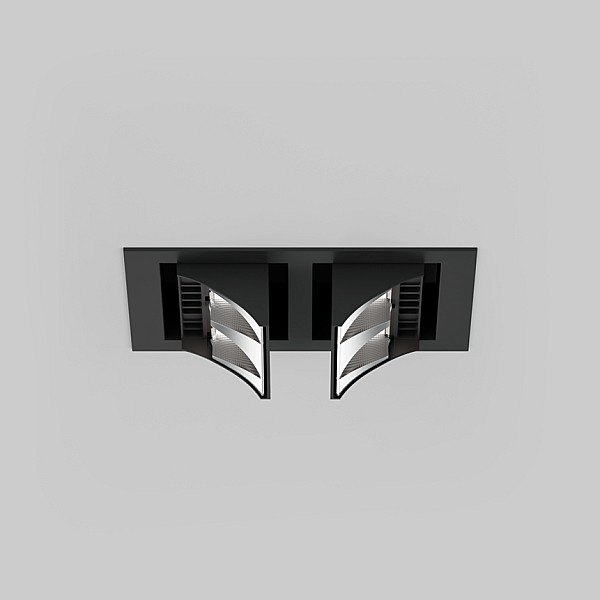 SQUADRO WALLWASHER RECESSED 2 LAMPS