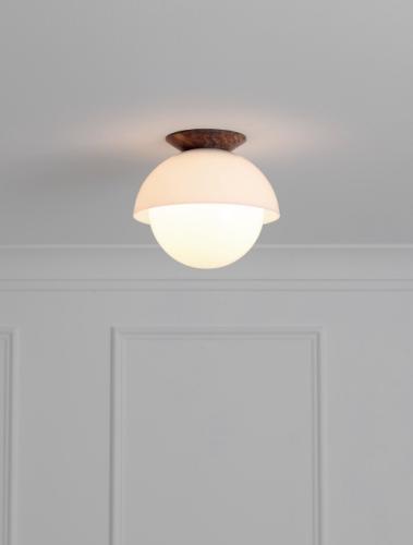 GLASS FLUSH DOME 10"