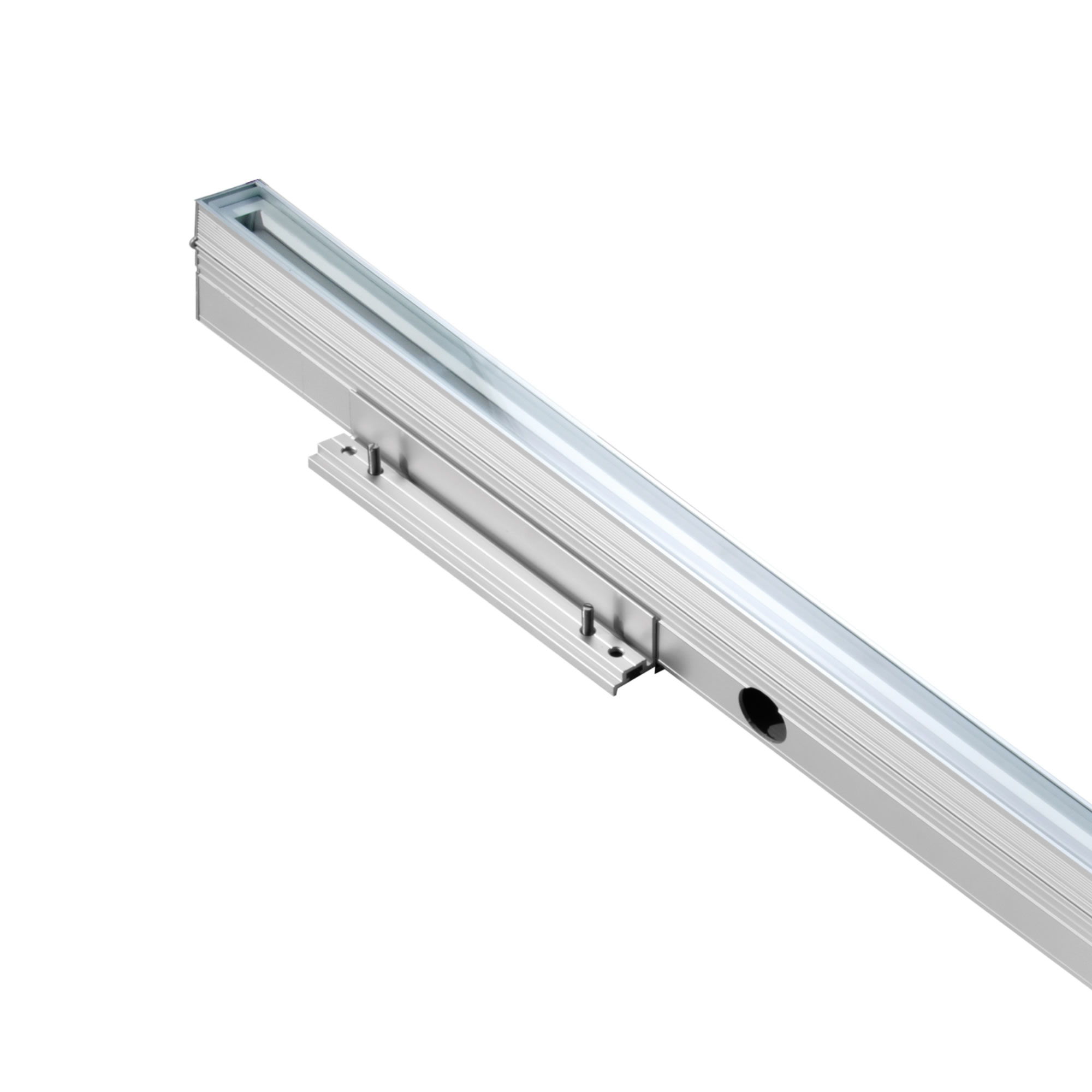 CONTINUOUS LINE FULL GLASS TRANSPARENT RGBW