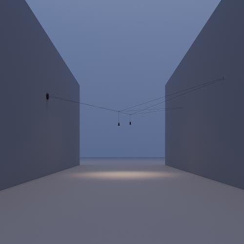 AIR-LIGHTING 1 POWER SUPPLY POINT WITH 2 ROSES + 1 SUPPORT POLE