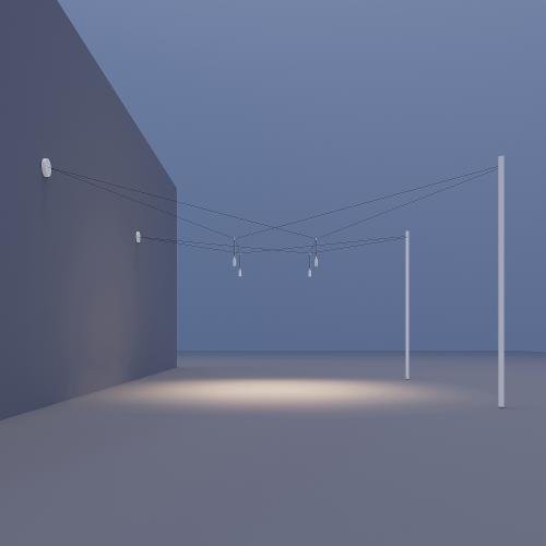 AIR-LIGHTING 2 POWER SUPPLY POINTS WITH 2 ROSES + 2 SUPPORT POLES