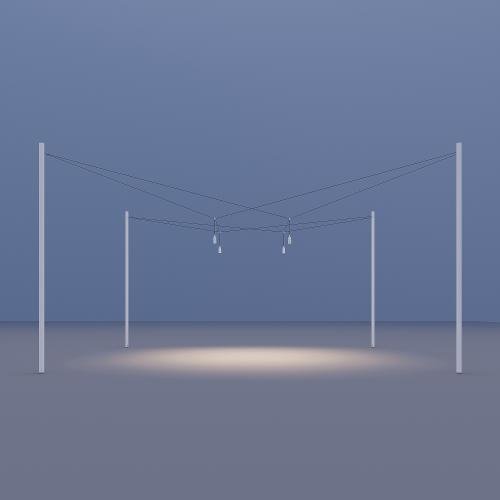 AIR-LIGHTING 2 POWER SUPPLY POINTS WITH 4 SUPPORT POLES