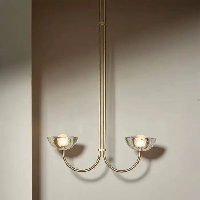 AURELIA DOUBLE PENDANT LIGHT GLASS