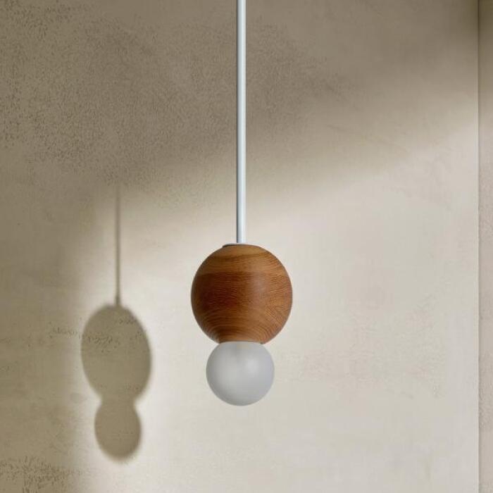 BRIGHT BEADS SPHERE PENDANT LIGHT - SOLID ROD